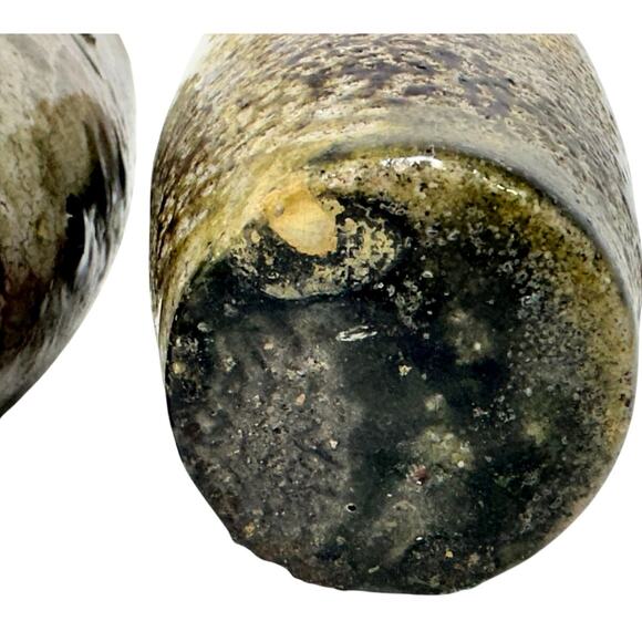 Unique & Rare Antique Early 1900's Russian Crucibles Display Art Vases-Set of 2 - Picture 6 of 9